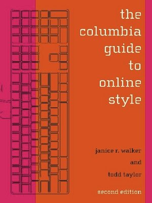cover image of The Columbia Guide to Online Style